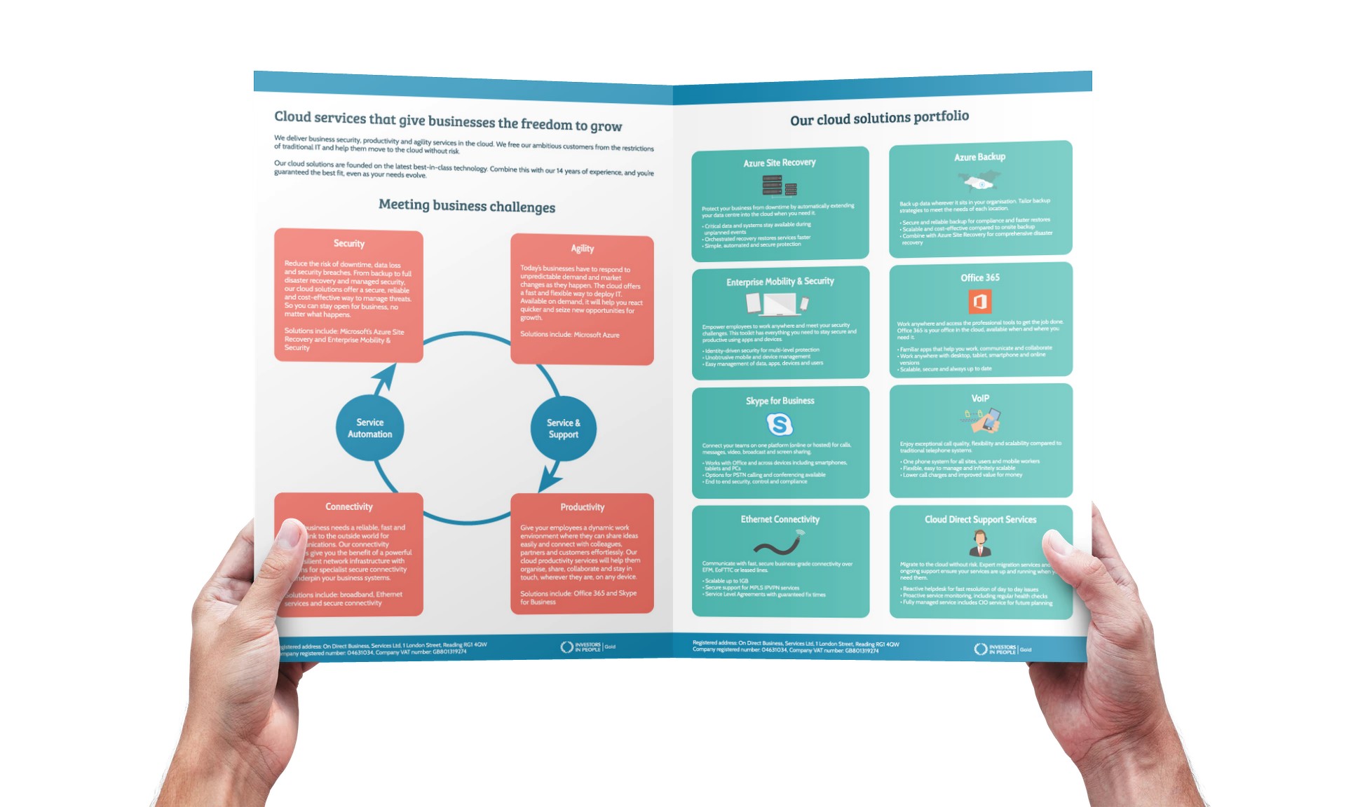 Cloud Direct brochure designs