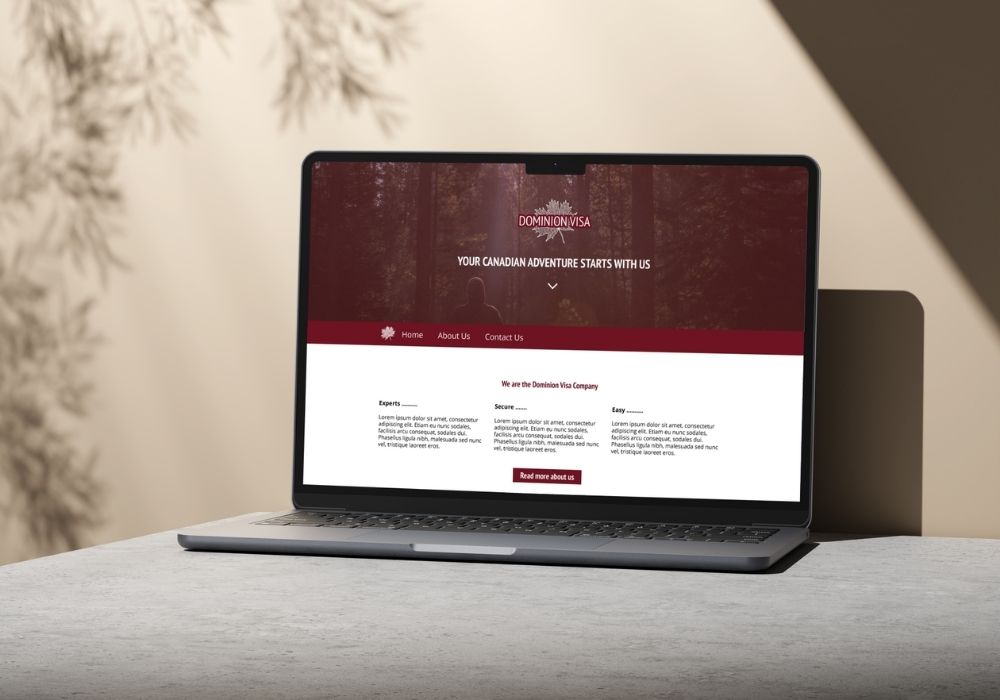 Dominion Visa website design
