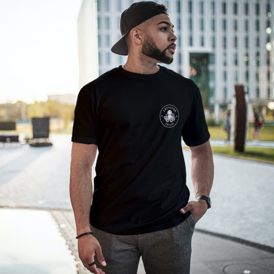 Leftover Chaos kraken logo design tshirt