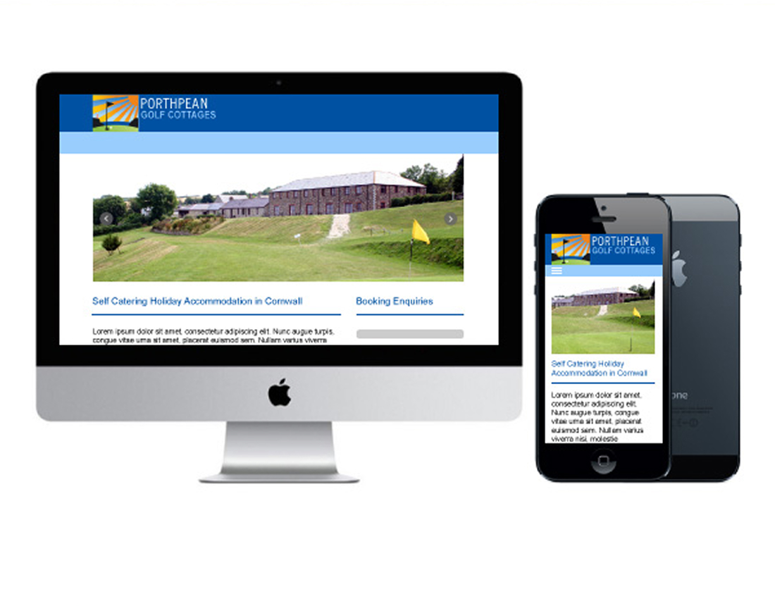 Porthpean cottages website design
