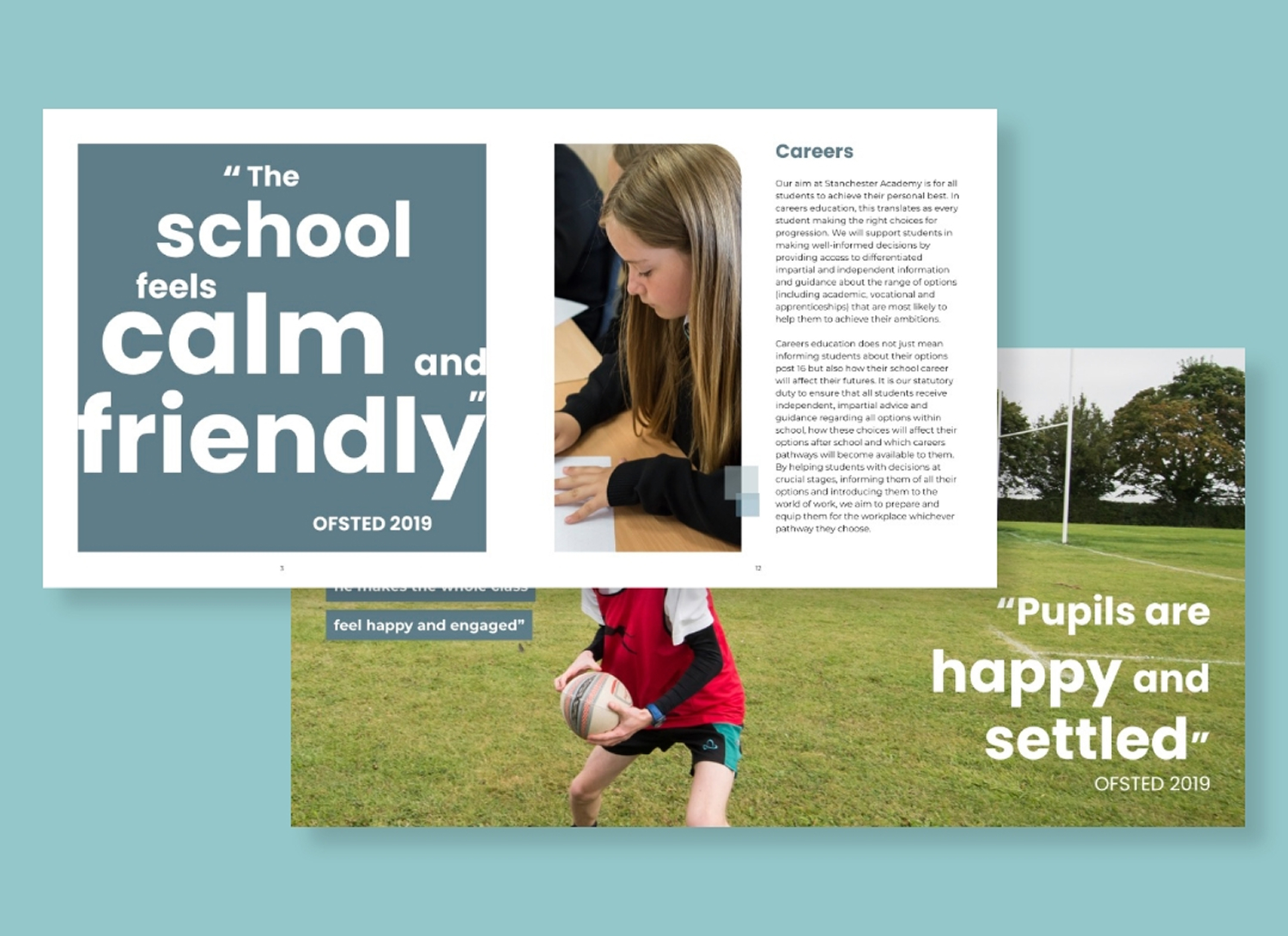 Stanchester Academy prospectus design