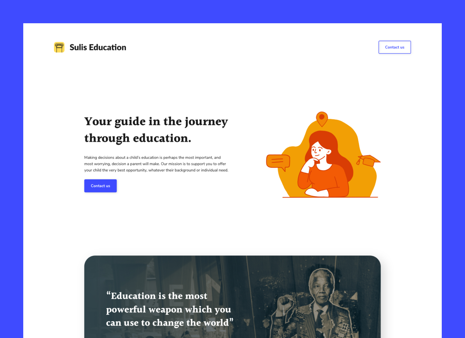 Sulis Education logo and website design