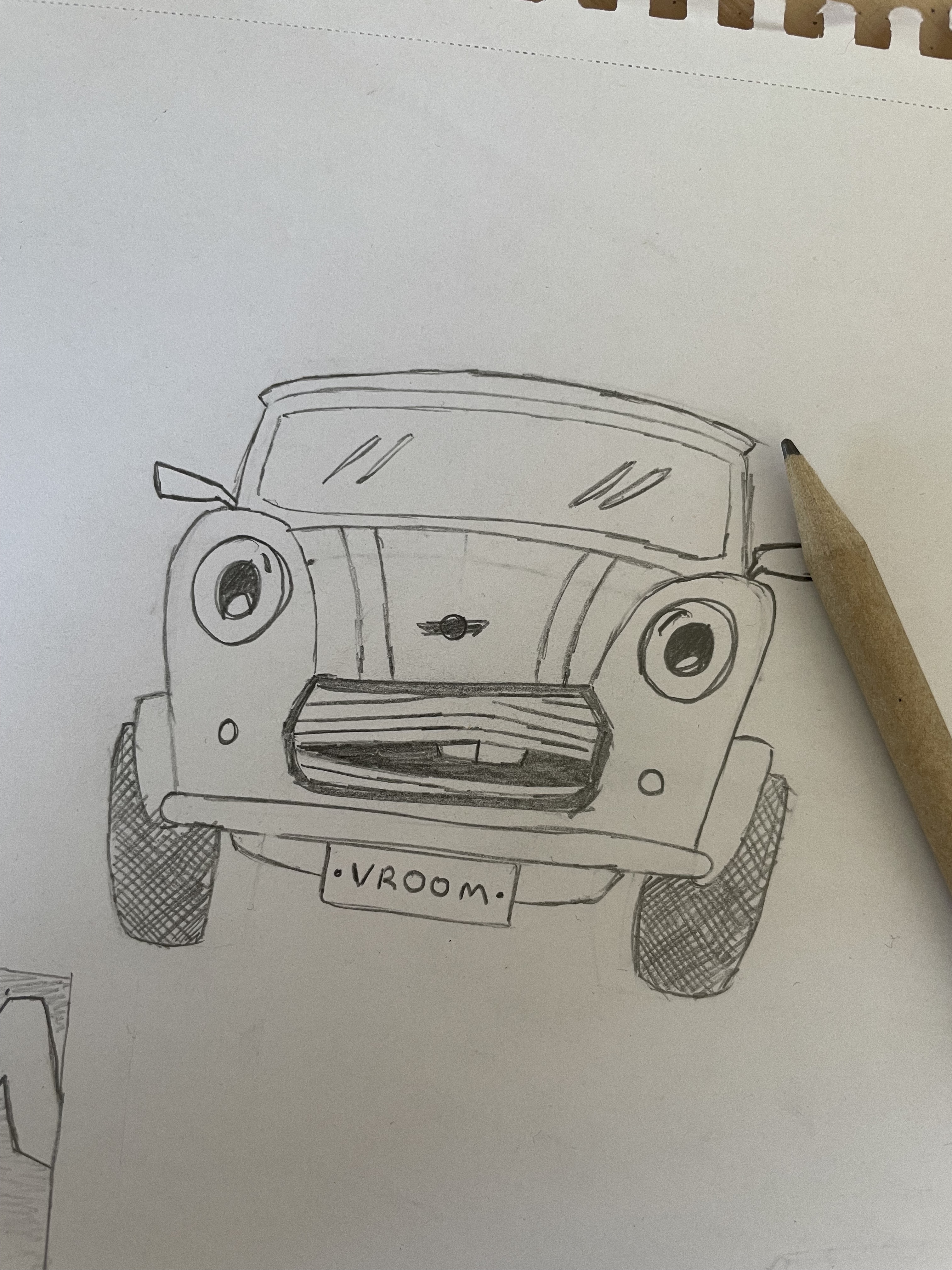 Vroom character sketch